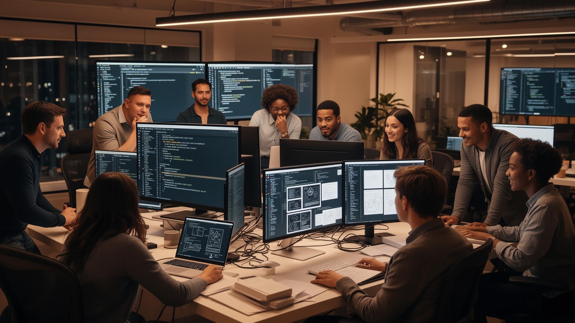 Ivinitiv engineering team collaborating