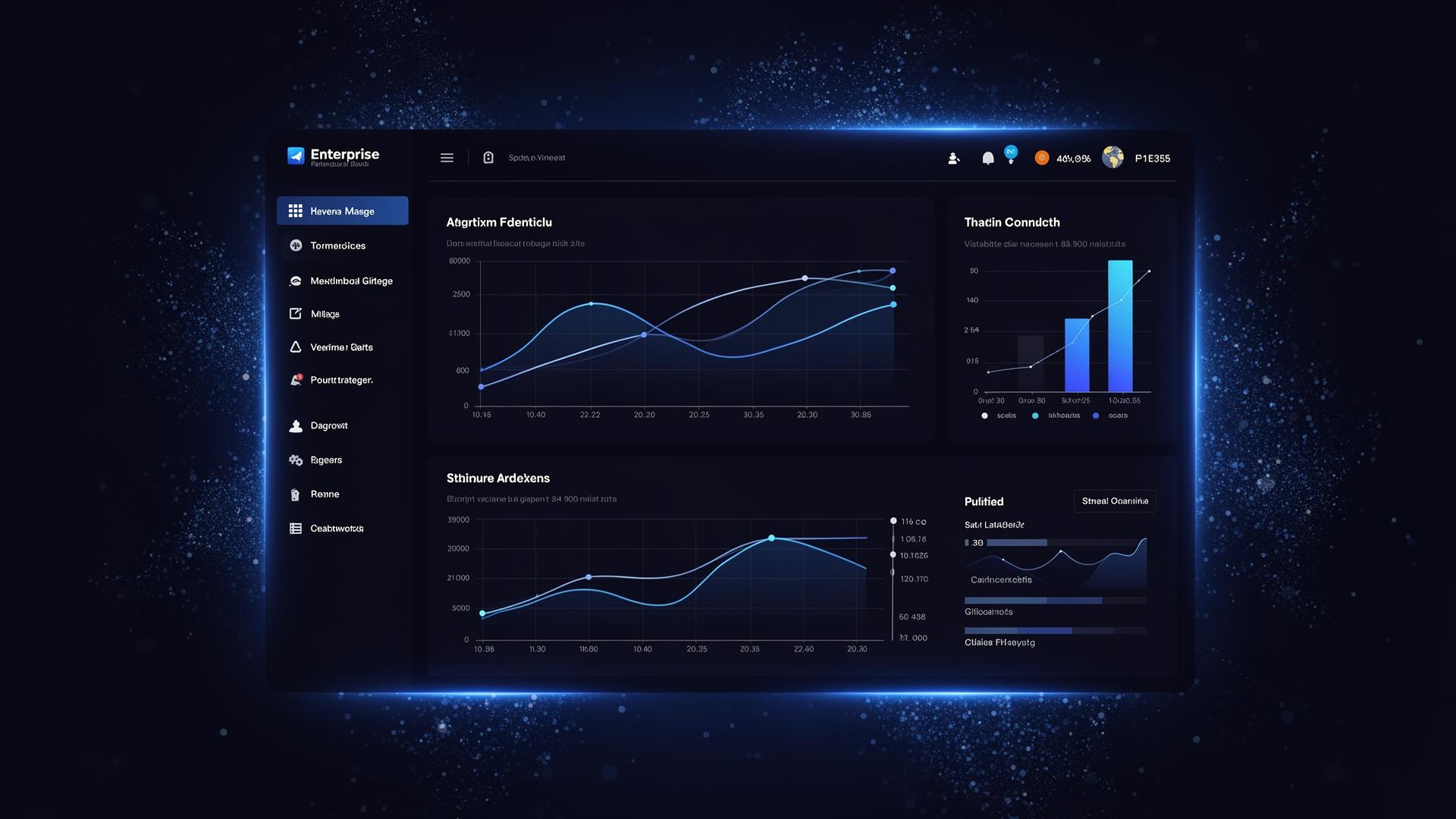 Enterprise SaaS dashboard interface built by Ivinitiv